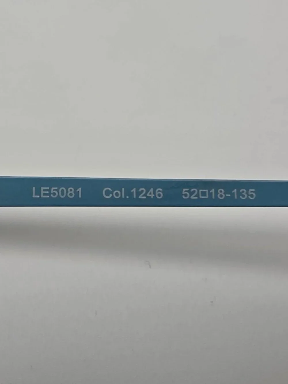 Legre LE5081 Col. 1246 Black on Sky Blue Eyeglasses Frame w/ Case 52-18-135